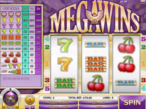 Mega Wins Slot Machine 